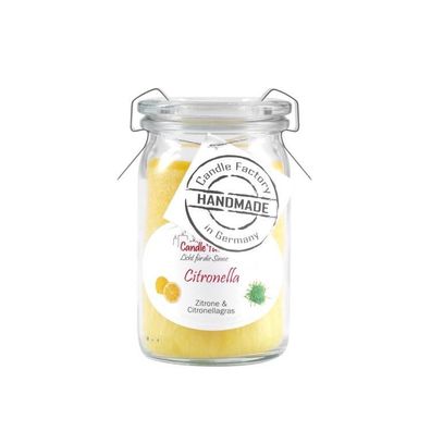 Candle Factory Baby-Jumbo Duftkerze im Weckglas, Citronella, 308-010 1 St