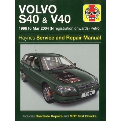 Volvo S40 V40 1996-03.2004 Benzin GDI T4 u.a. 1588cc Reparaturanleitung Haynes