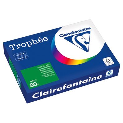 Clairefontaine Kopierpapier 1991PC A4 80g billiardgrün 500Bl