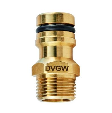 GEKA® plus Trinkwasser Gerätestecker Außengewinde 1/2 Zoll - 13 mm DVGW VP550