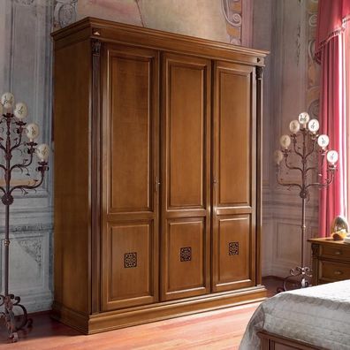 Kleiderschrank Schlafzimmer Holz Schrank Antik Stil Barock Rokoko Schränke Neu