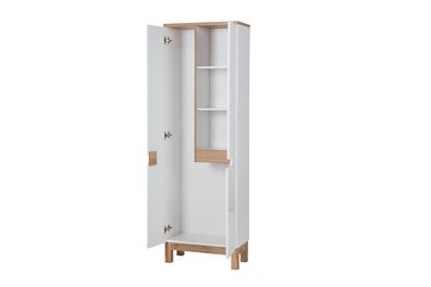 Badschrank Hochschrank Schrank Aufbewahrung Badezimmer Weiß Bad Badmöbel 60cm