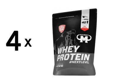 4 x Mammut Whey Protein (1000g) Red Banana