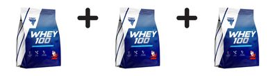 3 x Trec Nutrition Whey 100 (2275g) Strawberry