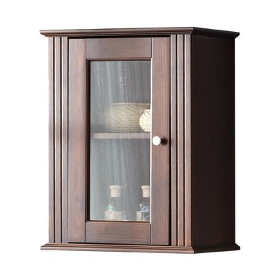 Apotheken Badezimmer Badmöbel Regal Schrank Braun Schränke Holz Regale Möbel Neu