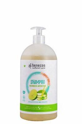 benecos 6x benecos Natural Shampoo FAMILY SIZE Freshness Adventure Limette