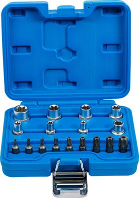 Bit- und Steckschlüssel-Satz | E-Profil / T-Profil (für Torx) | 17-tlg. BGS