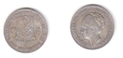 1 Gulden Silber Münze Niederlande 1924 (111916)