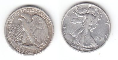 1/2 Dollar Silber Münze USA 1944 (111478)