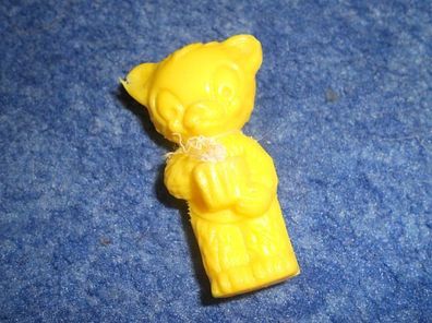 kleiner Plastebär / Teddy i- gelb - DDR