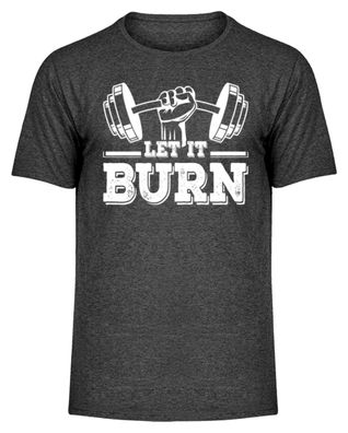 LET IT BURN - Herren Melange Shirt-M0X5SY9U