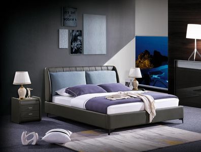 Luxus Schlafzimmer Möbel 3tlg. Komplett Set Bett 2x Nachttische Modernes Design