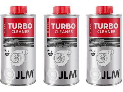 3x 500 ml JLM Diesel Turbo Cleaner Reiniger Turboladerreiniger Turbolader