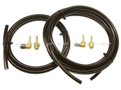 Faro KIT ø6/6m+ø8/2m+ø6/ø8 + ø6/ø8 90° Anschluss LPG Autogas Flexleitung Premium