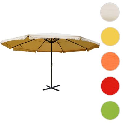 Sonnenschirm Meran Pro, Gastronomie Marktschirm mit Volant Ø 5m Polyester/Alu 28kg