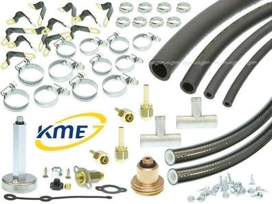 Montagezubehör-Set für KME 6 Zyl. Anlage Flexible 8mm DISH LANG LPG GPL Autogas