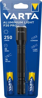 Varta LED Aluminium Light Taschenlampe 250lm