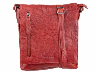 Bagsac Unisex Leder Umhängetasche B487009 - Farben: rot