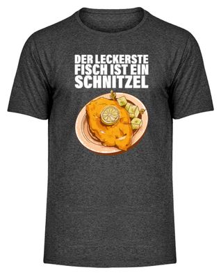 DER Legkerste FISCH IST EIN Schnitzel - Herren Melange Shirt