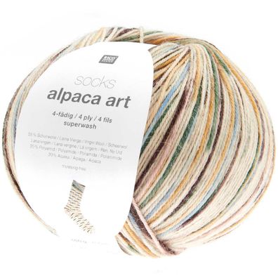 100g Socks Alpaca Art - 4-fädig - weich und bequem