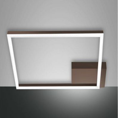 Fabas Luce 3394-61-361 LED Deckenleuchte Bard 45x45cm rostbraun 3000K dimmbar