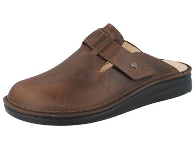 FINN Comfort Petare Herren Clogs braun barrel Antik Nubukleder