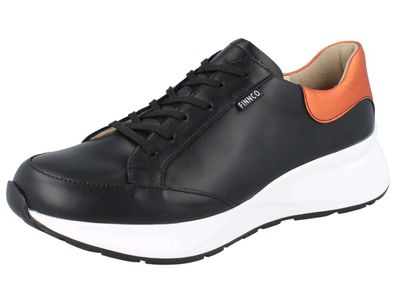 FINN Comfort FINNCO Caseres Damen Halbschuhe schwarz NappaSeda Glattleder