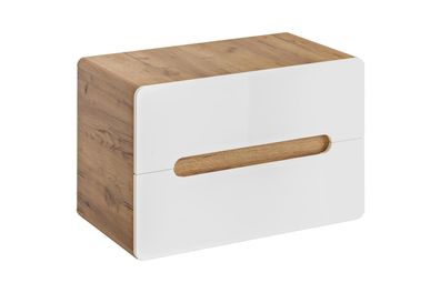 design Schrank Apotheken Schränke Hänge Design Holz Regal Wand Hochglanz 53cm