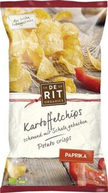 deRit 3x Kartoffelchips Paprika 125g