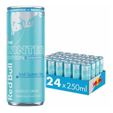 Red Bull Winteredition Iced Gummy Bear Sugarfree Energy Drink 1 bis 24 Stck