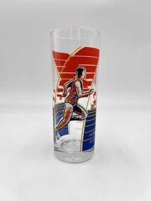 Coca-Cola Glas Cola Olympische Spiele 1928 - 1996 Partner Olympic Läufer Sammeln