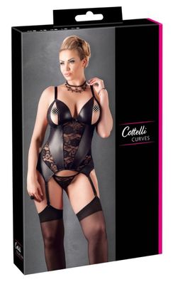 Cottelli CURVES - Strapshemd und String - (2XL,3XL,4XL, L)