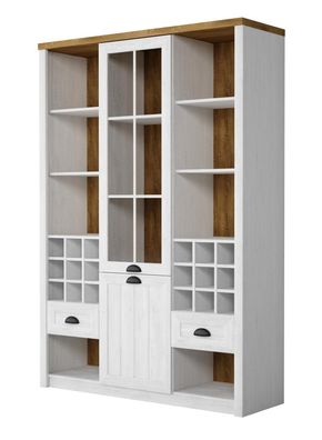 Vitrinen Glas Bar Schrank Haus Bücher Schränke Wand Regal Holz Vitrine Möbel xxl