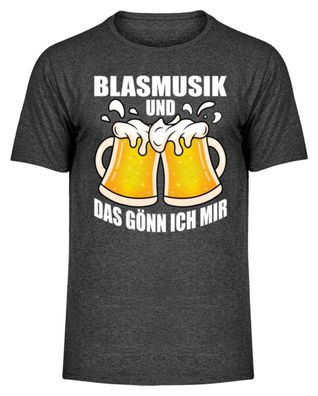 Blasmusik UND DAS GÖNN ICH MIR - Herren Melange Shirt