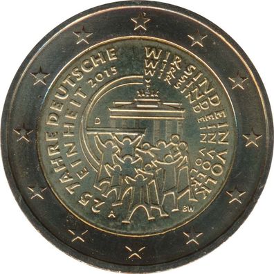 Deutschland 2 Euro 2015 - 25 J. Einheit ( A ) *