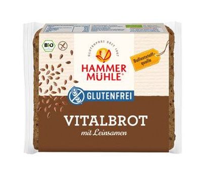 Hammermühle 6x Bio Vitalbrot mit Leinsamen gf 250g