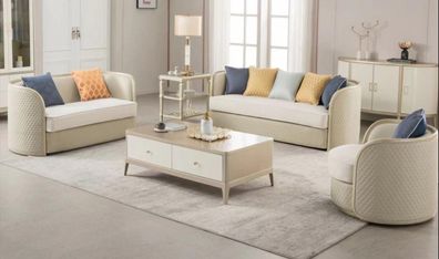 Stoffsofa Sofagarnitur 3 + 2 + 1 Sitzer Set Designersofa Couchen Modernes Sofa Neu