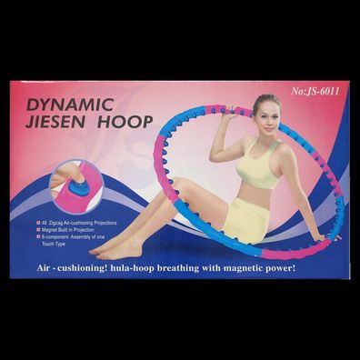 Dynamic Jiesen Hula Hoop Fitness Reifen 48 Massagekugeln mit eingearbeiteten Magne