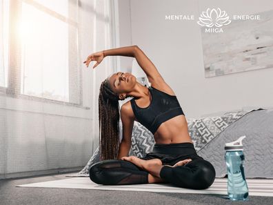 MIIGA Premium Yogamatte aus Naturkautschuk Gymnastikmatte Fitnessmatte