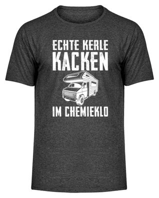 ECHTE KERLE KACKEN IM Chemieklo - Herren Melange Shirt