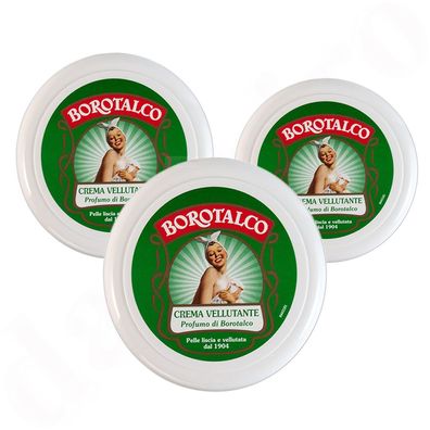 Borotalco Roberts crema vellutante Körpercreme 3x 150ml Hautpflege