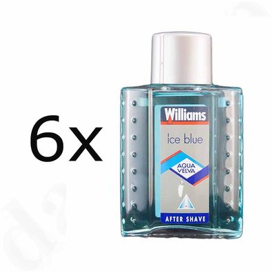 AQUA VELVA Ice blue - Williams - After Shave 6x 100ml