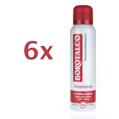 Borotalco Roberts Intensive Deodorant mit Micro-talk 6x 150 ml ohne Alkohol