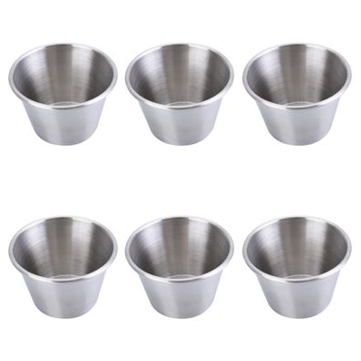 6PCS Outdoor Edelstahl Wein Glas Unzerbrechlich 70ml Tragbare Wein Tasse fér Camping