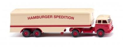 Wiking 051329 - 1/87 Koffersattelzug (MAN Pausbacke) "Hamburger Spedition"- NEU/OVP