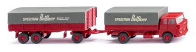 Wiking 041203 - Pritschenhängerzug (Henschel HS 14/16) H0 1:87 NEU/OVP