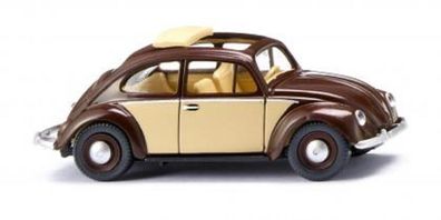 Wiking 079433 - VW Käfer 1200 mit Faltdach, schokoladenbrau/elfenbein (1:87) NEU/OVP