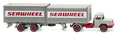 Wiking 052402 - 1/87 Containersattelzug (Magirus Deutz) "Seawheel" - NEU/OVP