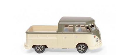 Wiking 078907 - VW T1 Doppelkabine, olivgrau/perlweiß (1:87) NEU/OVP