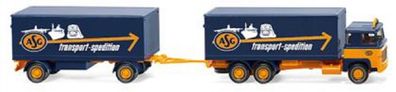 Wiking 045703 - Kofferhängerzug (Scania 111) "ASG" (1:87) NEU/OVP